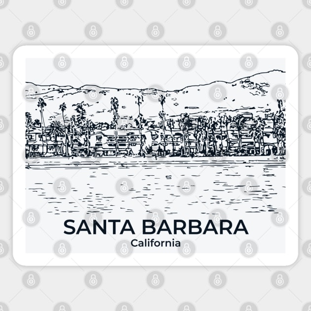 Santa Barbara – California Magnet by Lakeric